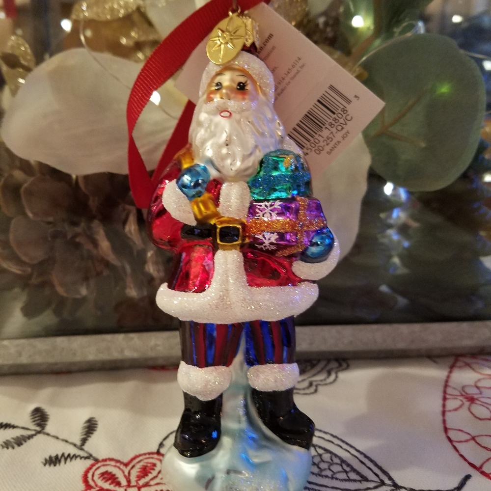 Christopher Radko Santa Claus Joy Ornament with tags